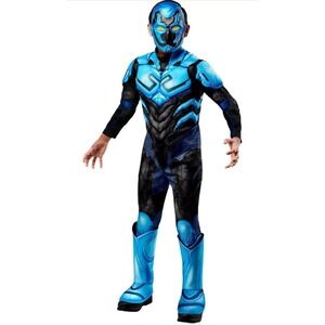 Blue Beetle DC Comics Boys Size Small (6) Halloween Costume Rubies New W tags